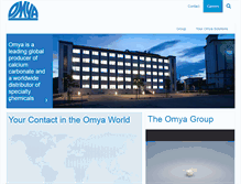 Tablet Screenshot of omya.com
